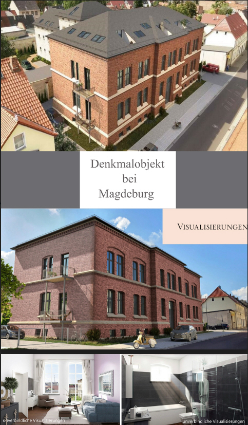 Ein denkmalgeschütztes Haus in Magdeburg